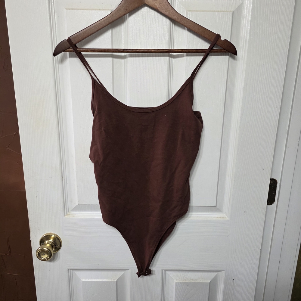 Forever 21 Chocolate Brown Ribbed Tank